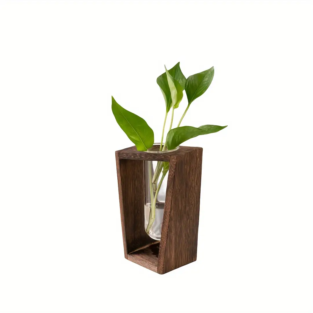 Modern Wood Propagation Vase - - Propagation Station Vase recension och pris