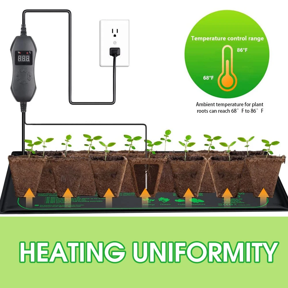 50W EU-US/UK/AU Adjustable The - Heat Mat Seedling recension och pris