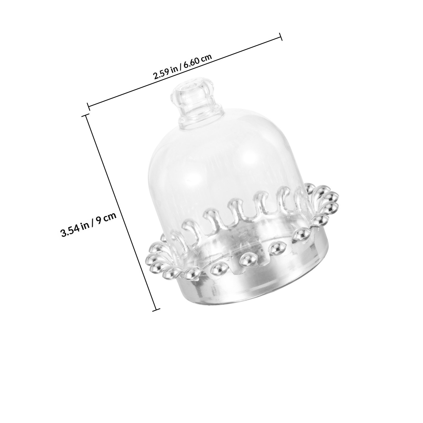12Pcs Cake Stands Dome Cover T - Plastic Dome Clear recension och pris