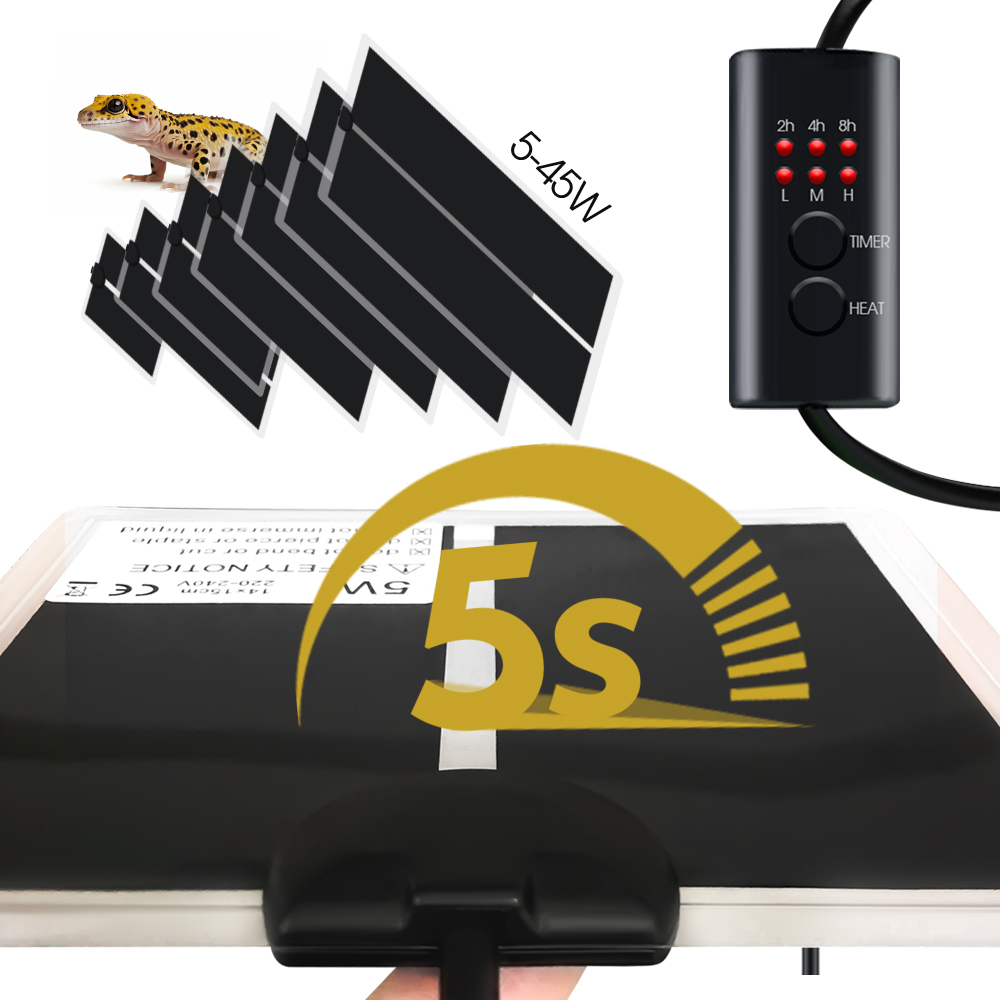 EU Plug 5-20W Reptiles Adjusta - Heat Mat Seedling recension och pris
